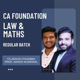 CA Foundation Law & Maths Combo | Regular Batch by CS Arjun Chhabra & Prof Akash Agarwal | For Jan 26 & May 26 Exams
